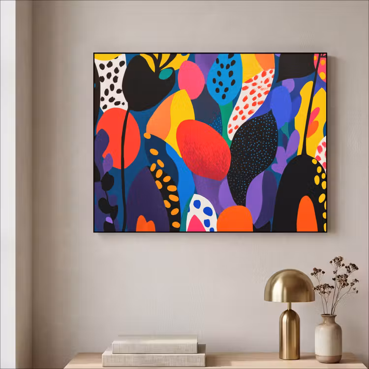 Art Frame - Bloemen - Bladeren - Abstract - Rood — 5