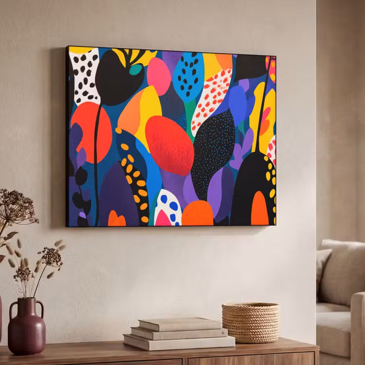 Art Frame - Bloemen - Bladeren - Abstract - Rood — 7