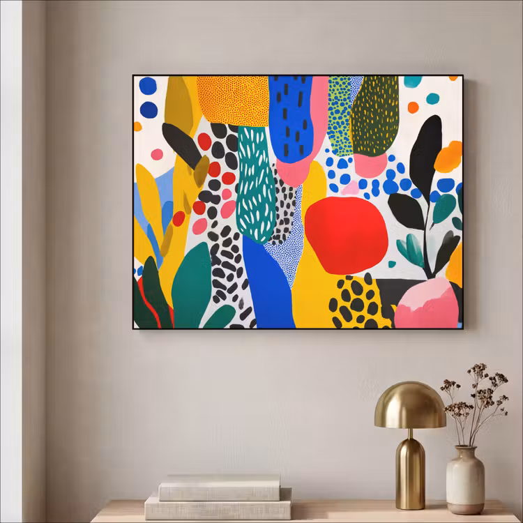 Art Frame - Stippen - Vormen - Modern - Kleuren — 5