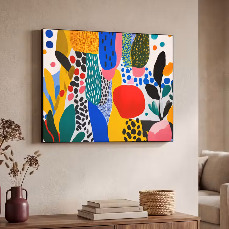 Art Frame - Stippen - Vormen - Modern - Kleuren — 7