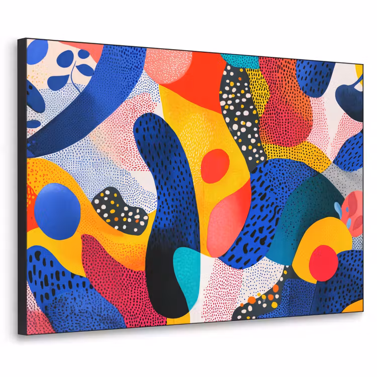 Art Frame - Vormen - Abstract - Stippels - Blauw — 1