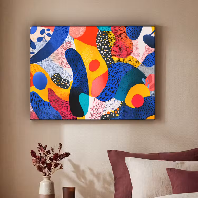 Art Frame - Vormen - Abstract - Stippels - Blauw — 3
