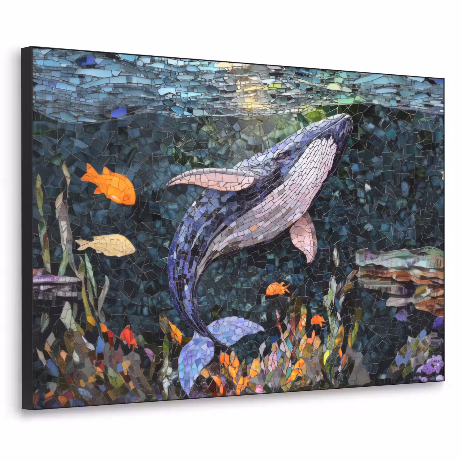 Art Frame - Mozaïek - Walvis - Koraal - Water — 1
