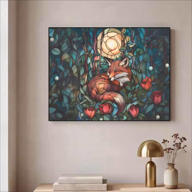 Art Frame - Vos - Mozaïek - Bos - Maan — 5