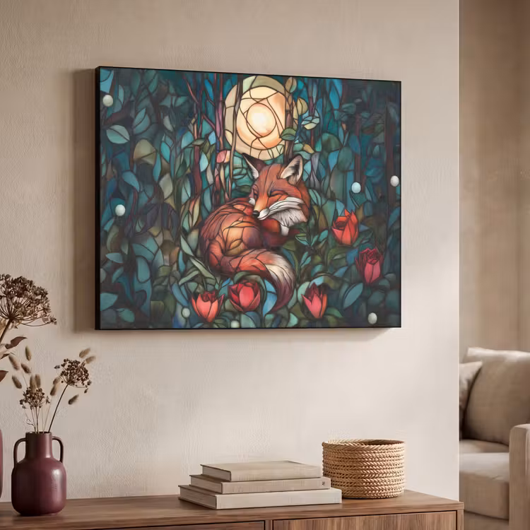 Art Frame - Vos - Mozaïek - Bos - Maan — 7