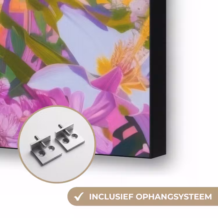 Art Frame - Vrouw - Abstract - Cirkel - Bloemen — 6