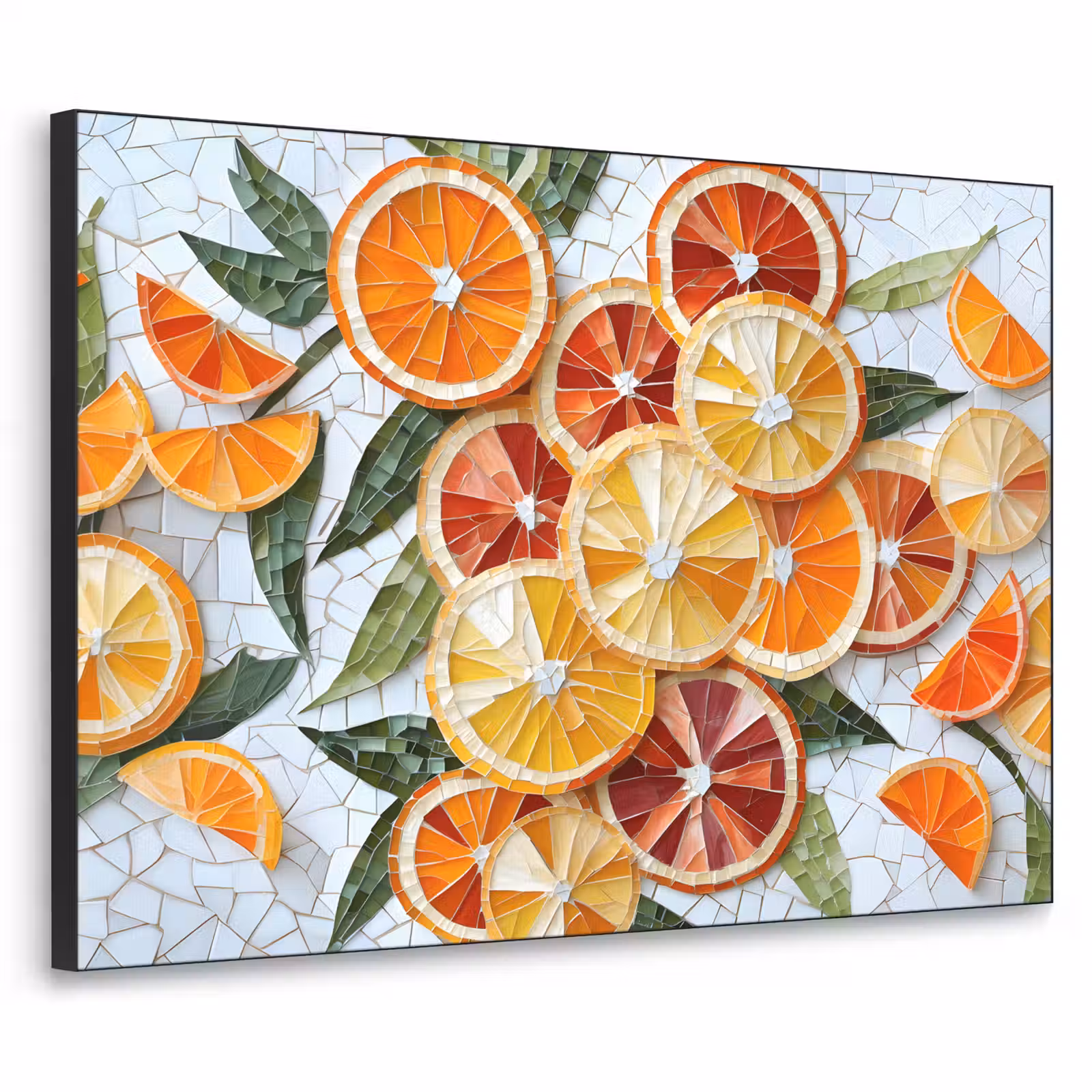 Art Frame - Schijfjes - Fruit - Oranje - Mozaïek — 1