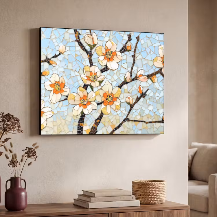 Art Frame - Bloesems - Wit - Mozaïek - Tak — 7