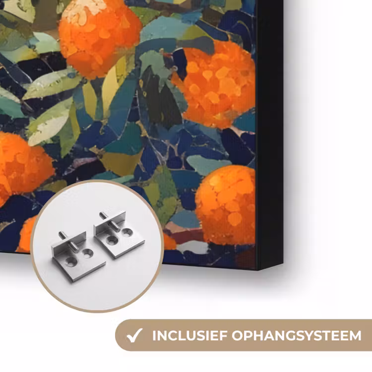 Art Frame - Huizen - Mozaïek - Sinaasappelbomen - Zee — 6