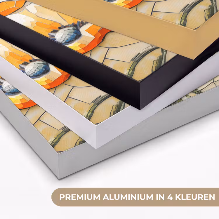 Art Frame - Klaprozen - Oranje - Mozaïek - Bladeren — 2