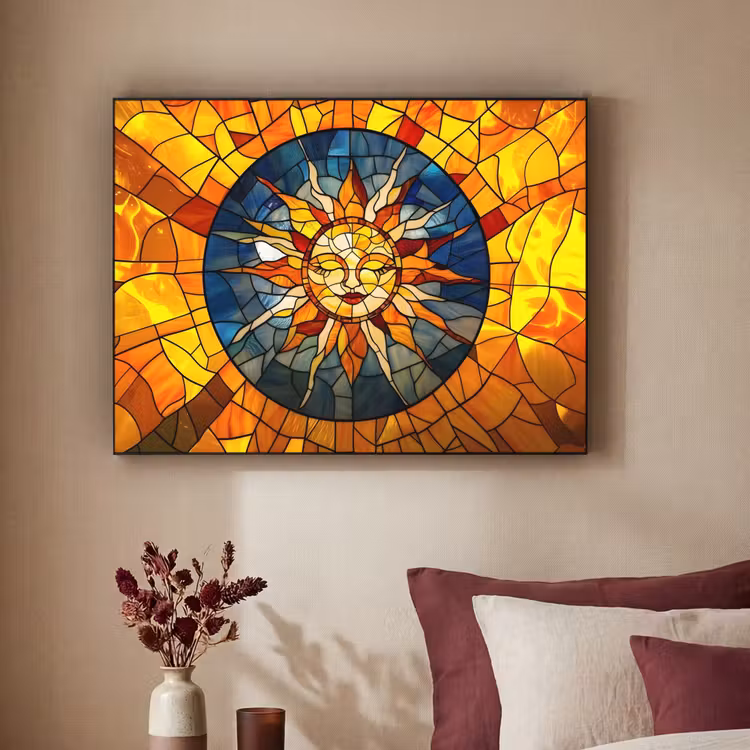 Art Frame - Mozaïek - Zon - Geel - Cirkel — 3