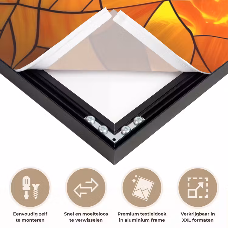 Art Frame - Mozaïek - Zon - Geel - Cirkel — 4
