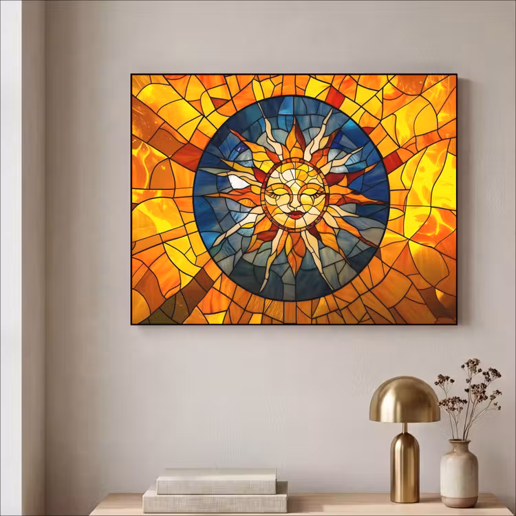 Art Frame - Mozaïek - Zon - Geel - Cirkel — 5