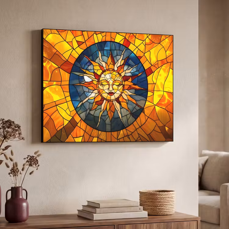 Art Frame - Mozaïek - Zon - Geel - Cirkel — 7
