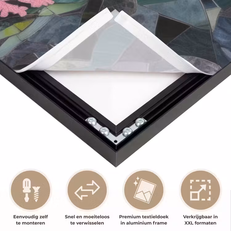 Art Frame - Vissen - Koraal - Zee - Mozaïek — 4