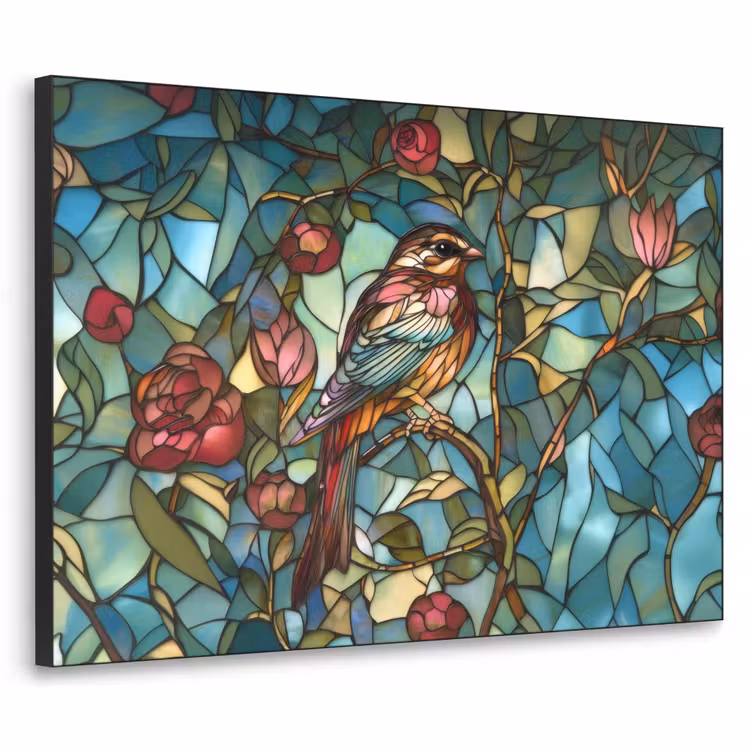 Art Frame - Vogel - Tak - Rozen - Mozaïek — 1