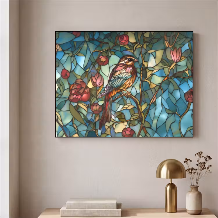 Art Frame - Vogel - Tak - Rozen - Mozaïek — 5
