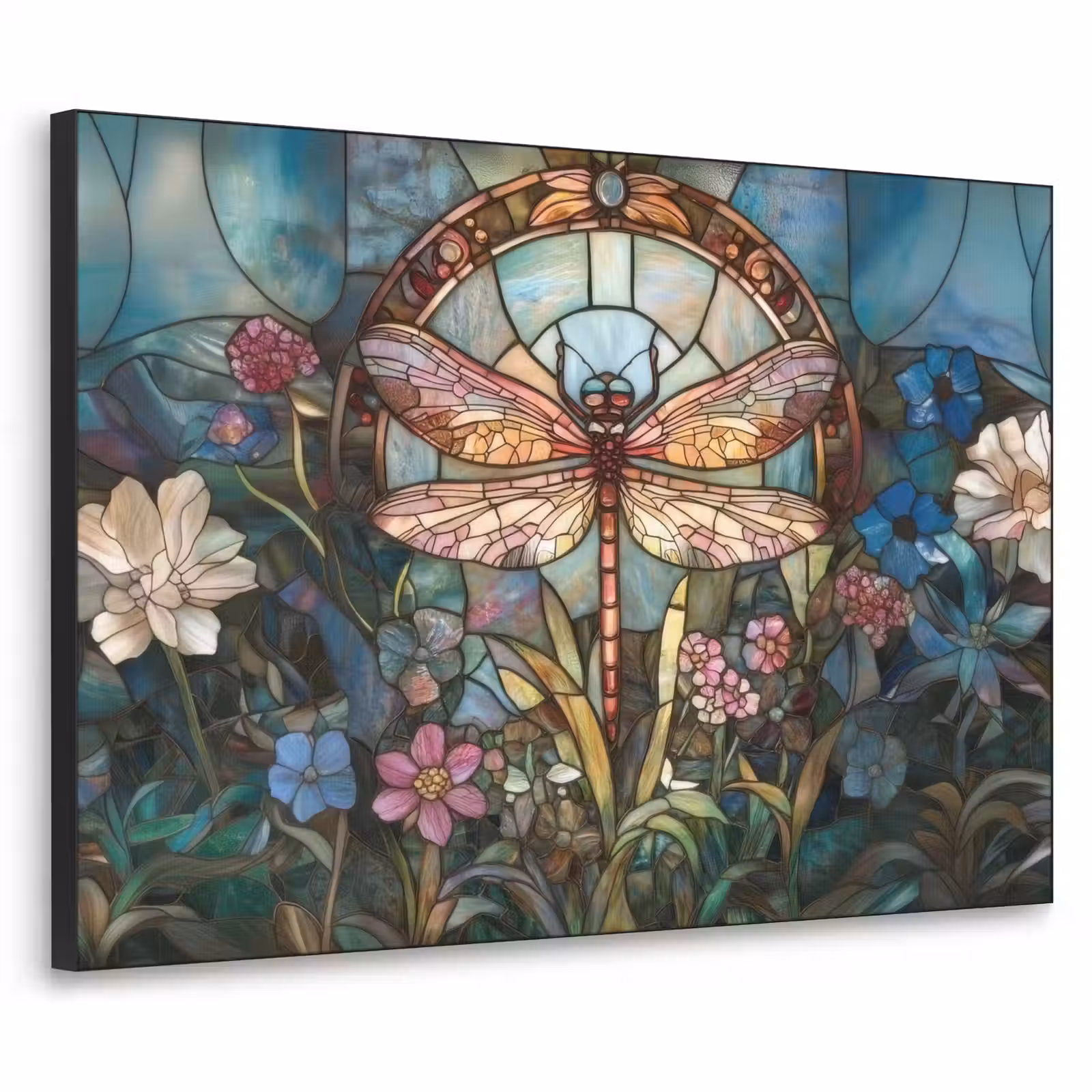 Art Frame - Libelle - Mozaïek - Bloemen - Kleurrijk — 1