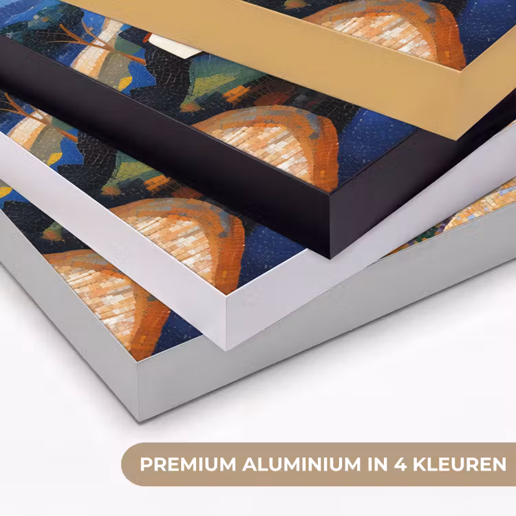 Art Frame - Dorp - Heuvelachtig - Zon - Mozaïek — 2