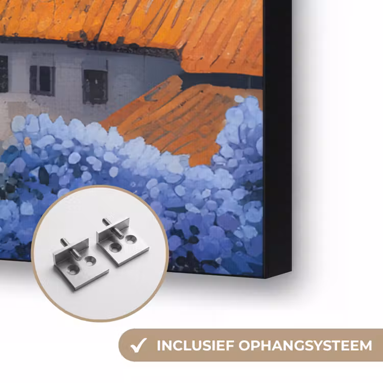 Art Frame - Dorp - Heuvels - Landschap - Bomen — 6