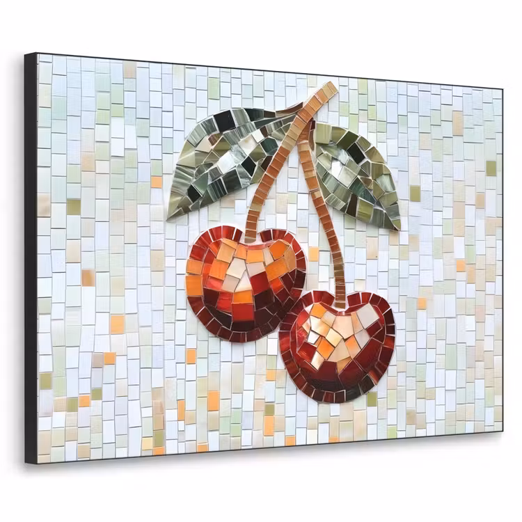 Art Frame - Kersen - Rood - Mozaïek - Blaadjes — 1