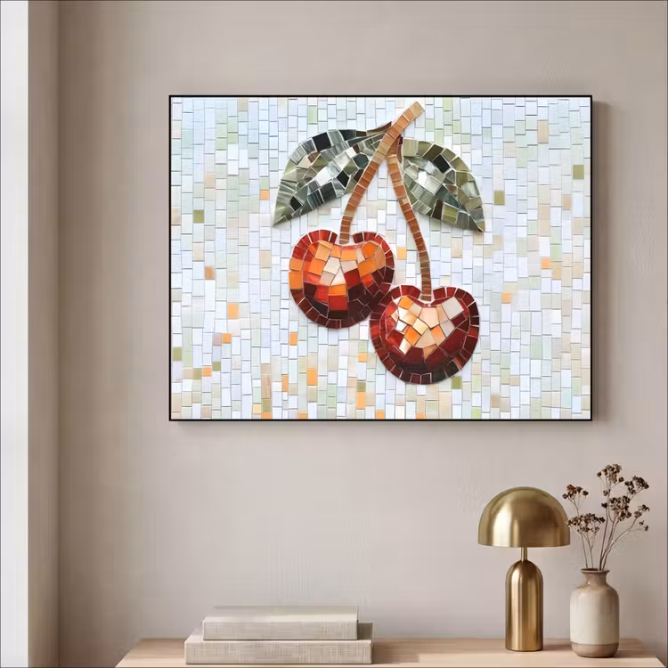 Art Frame - Kersen - Rood - Mozaïek - Blaadjes — 5