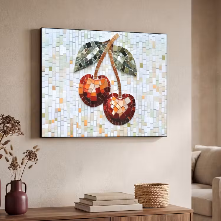 Art Frame - Kersen - Rood - Mozaïek - Blaadjes — 7
