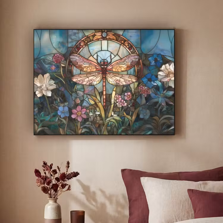 Art Frame - Libelle - Mozaïek - Bloemen - Kleurrijk — 3