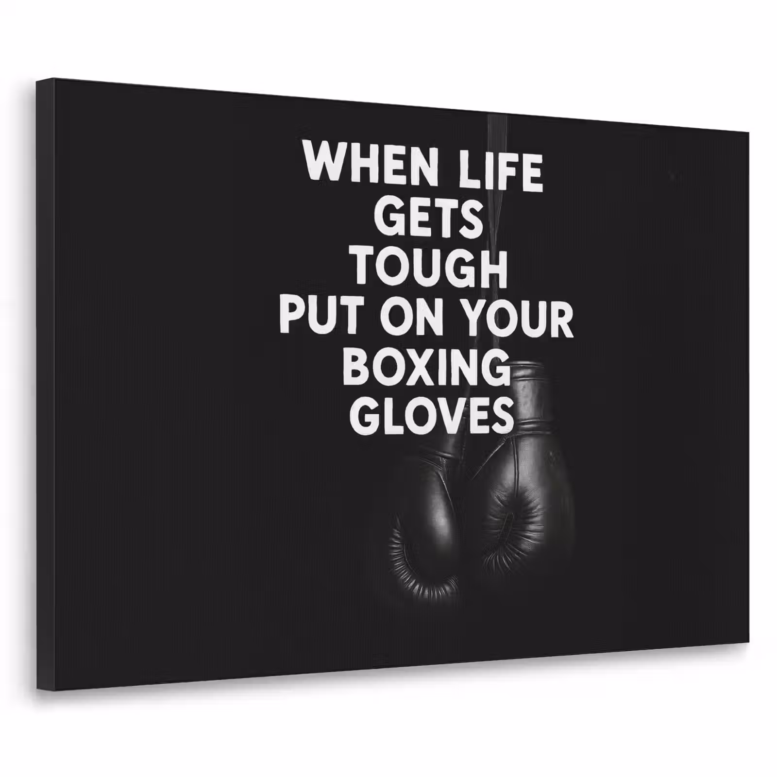 Art Frame - Tekst - Bokshandschoenen - Wit — 1