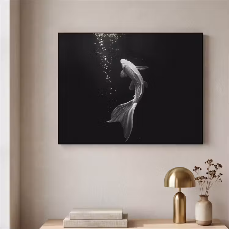 Art Frame - Koi - Vis - Wit - Zwart — 5