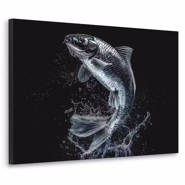 Art Frame - Vis - Koi - Zwart - Water — 1