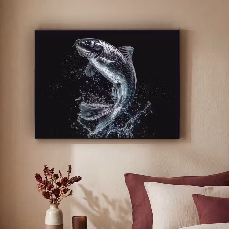 Art Frame - Vis - Koi - Zwart - Water — 3
