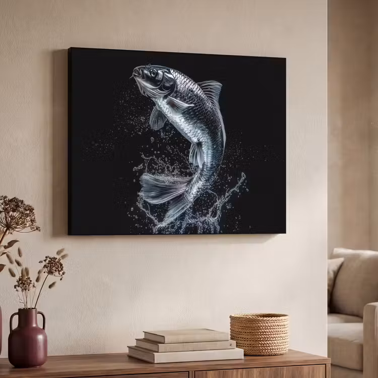 Art Frame - Vis - Koi - Zwart - Water — 7