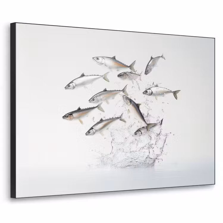 Art Frame - Vissen - Water - Wit — 1