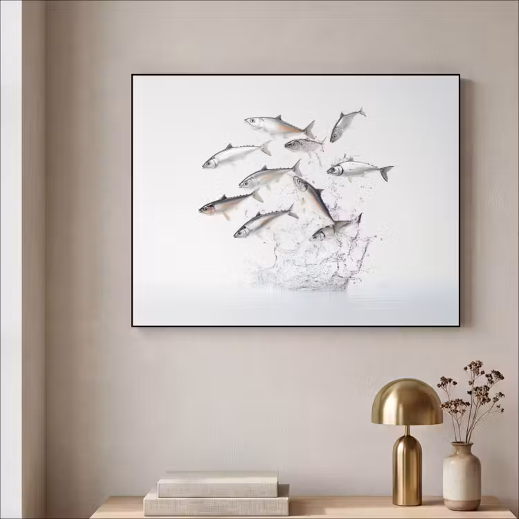 Art Frame - Vissen - Water - Wit — 5