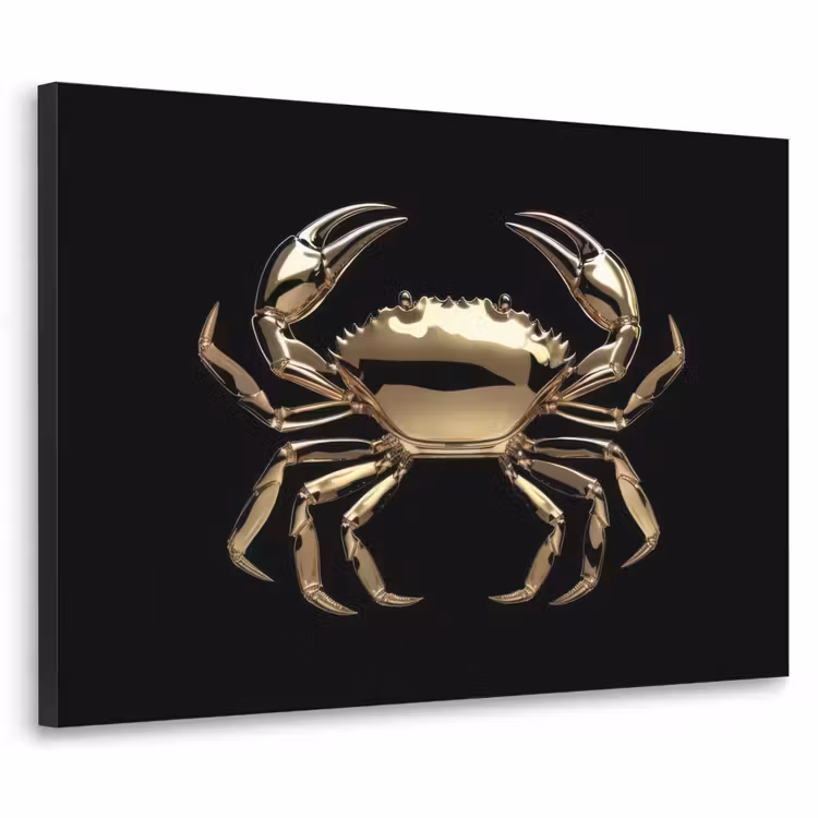Art Frame - Goud - Krab - Dieren - Zwart — 1