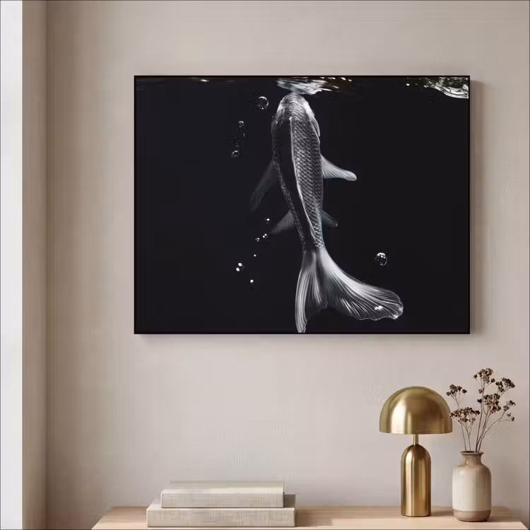 Art Frame - Koi - Vissen - Water - Zwart — 5