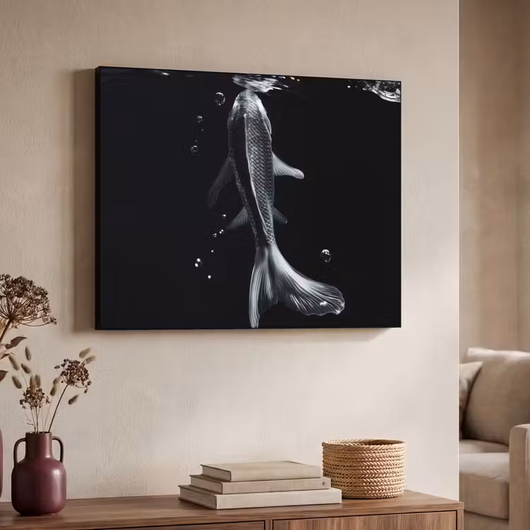 Art Frame - Koi - Vissen - Water - Zwart — 7