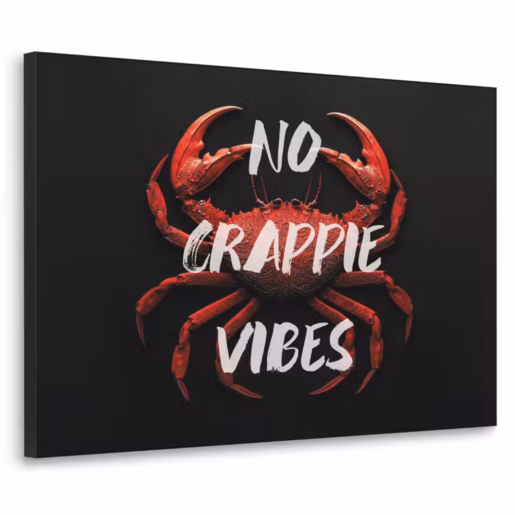 Art Frame - Krab - Rood - Tekst - Zwart — 1
