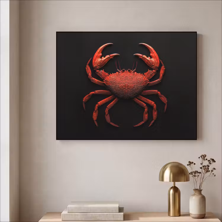 Art Frame - Krab - Rood - Vissen - Schaaldieren — 5