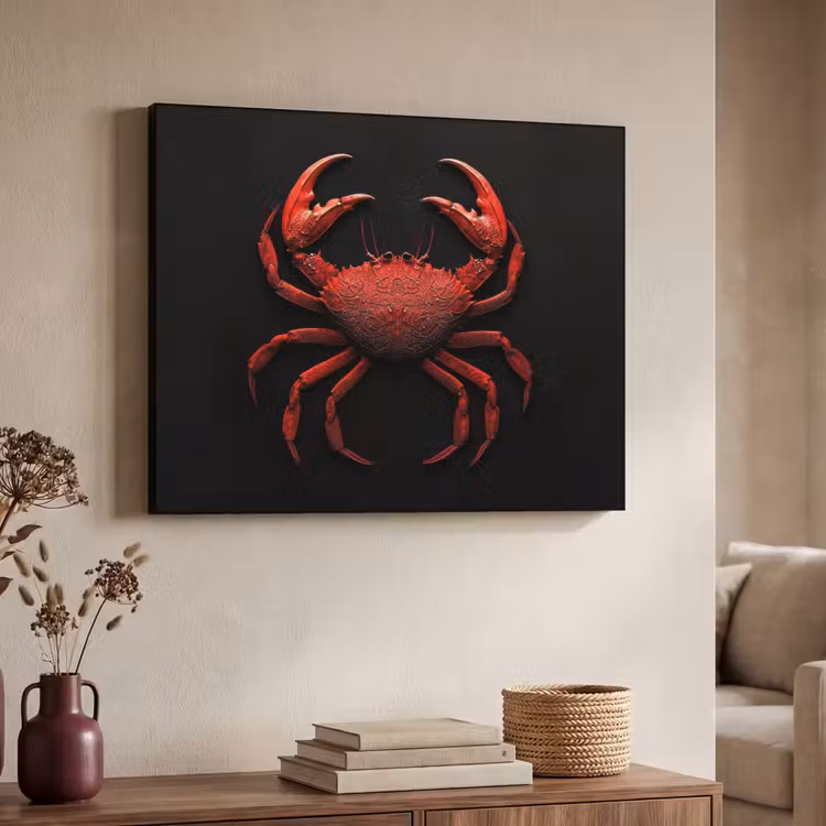 Art Frame - Krab - Rood - Vissen - Schaaldieren — 7
