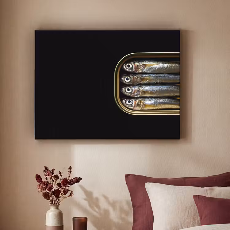 Art Frame - Sardines - Blik - Zwart - Vissen — 3