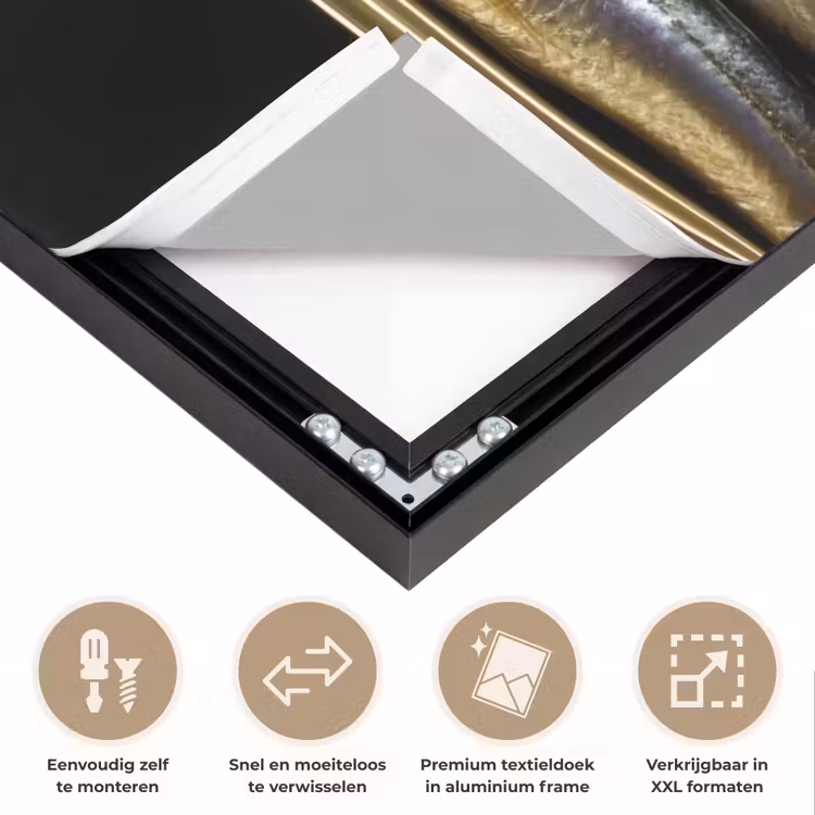 Art Frame - Sardines - Blik - Zwart - Vissen — 4