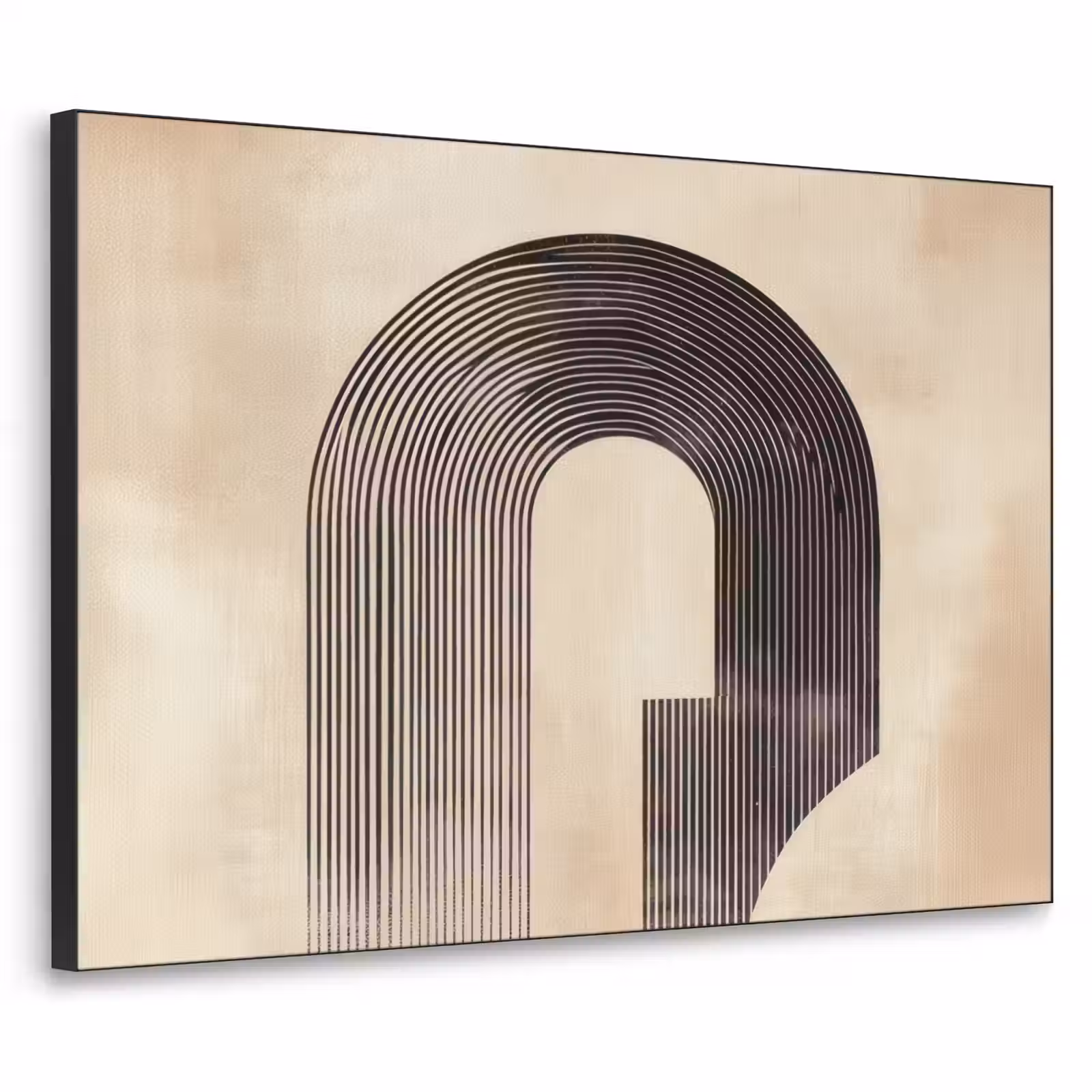 Art Frame - Boog - Strepen - Minimalistisch - Zwart — 1
