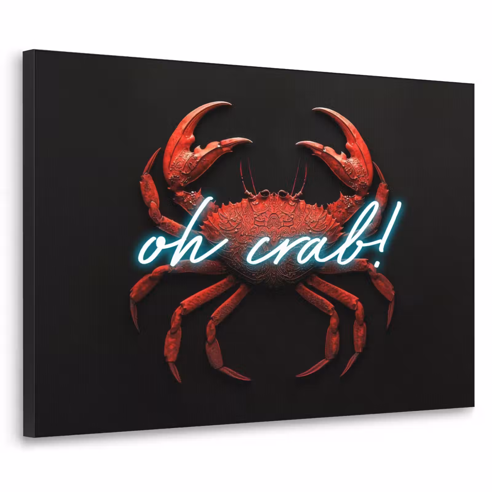 Art Frame - Krab - Rood - Neon - Quote — 1