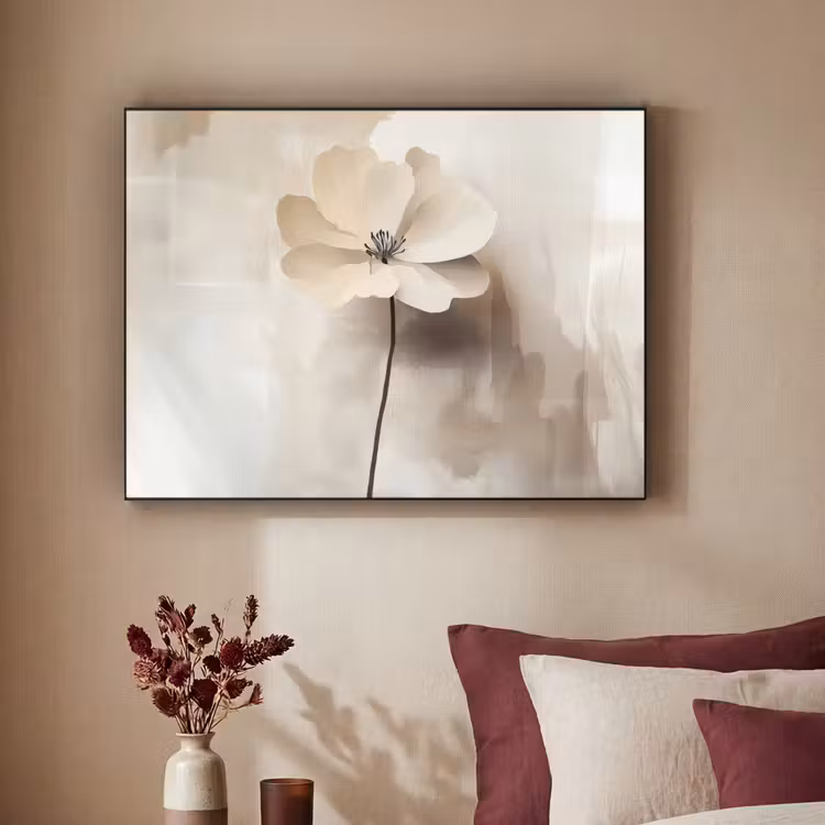 Art Frame - Bloem - Beige - Verf - Schaduw — 3