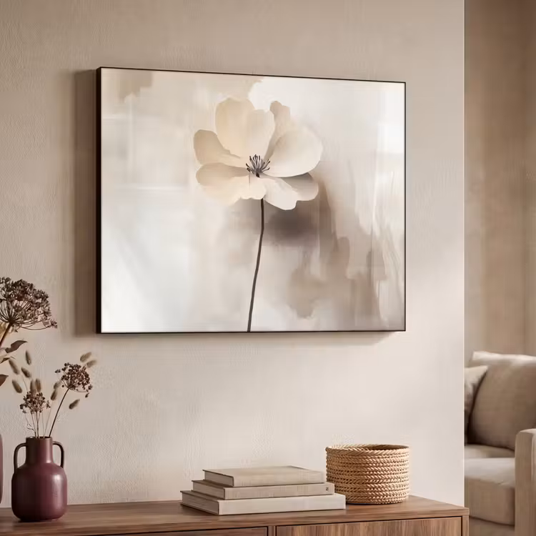 Art Frame - Bloem - Beige - Verf - Schaduw — 7