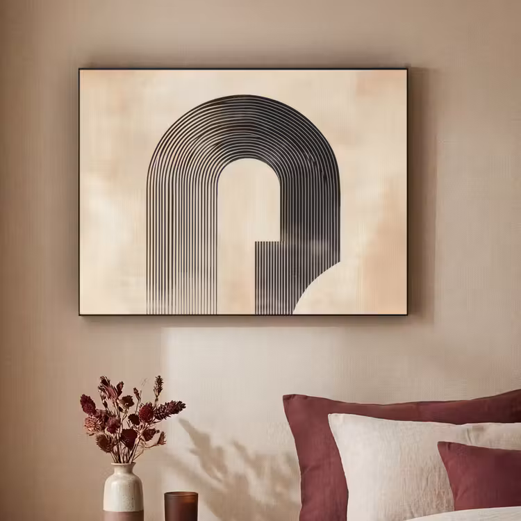 Art Frame - Boog - Strepen - Minimalistisch - Zwart — 3