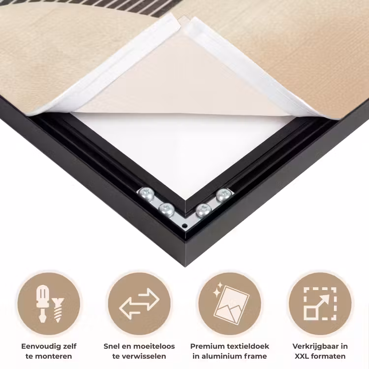 Art Frame - Boog - Strepen - Minimalistisch - Zwart — 4