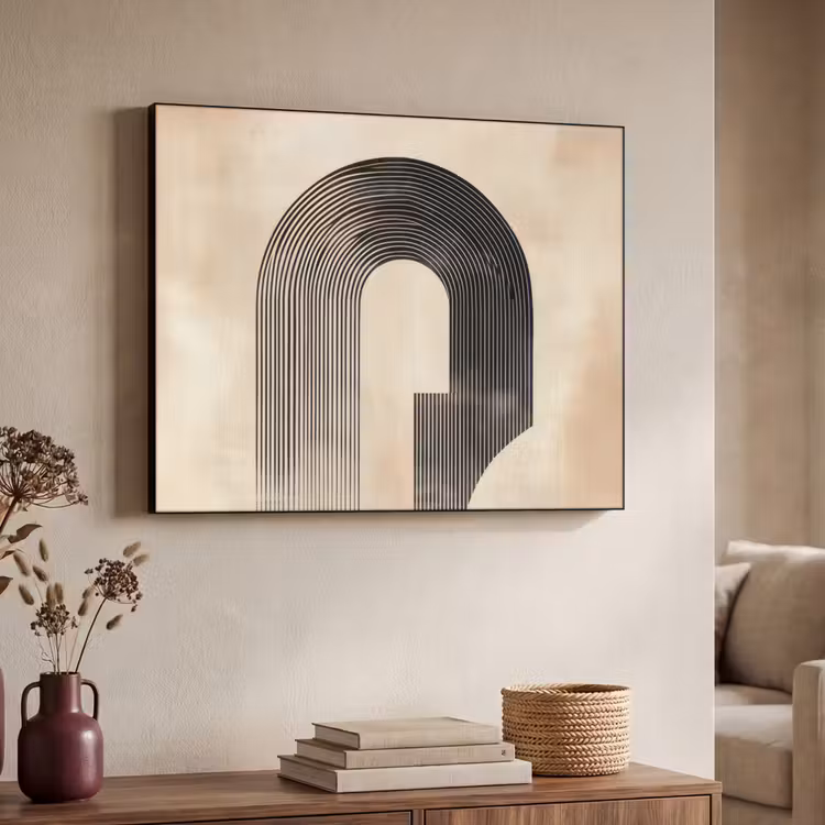 Art Frame - Boog - Strepen - Minimalistisch - Zwart — 7